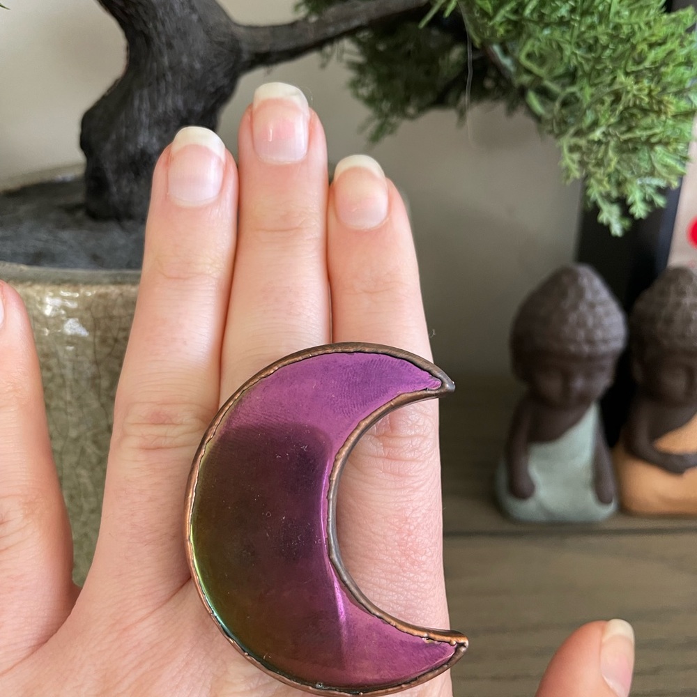 Moon ring RARE sz 10 🌙 - Picture 3 of 4